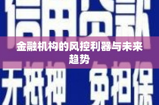 鹤峰金融机构的风控利器与未来趋势