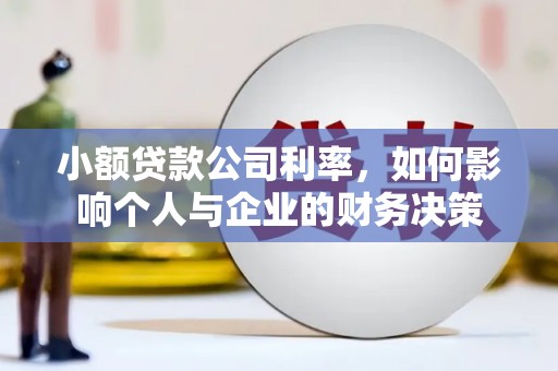 鹤峰小额贷款公司利率，如何影响个人与企业的财务决策