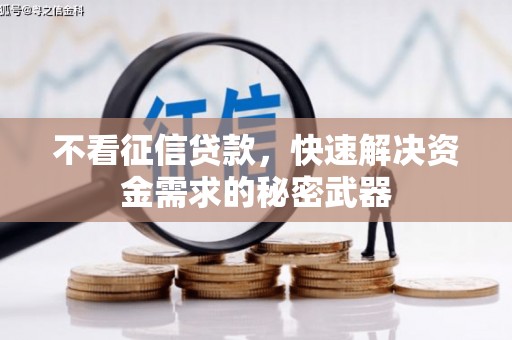 鹤峰不看征信贷款，快速解决资金需求的秘密武器