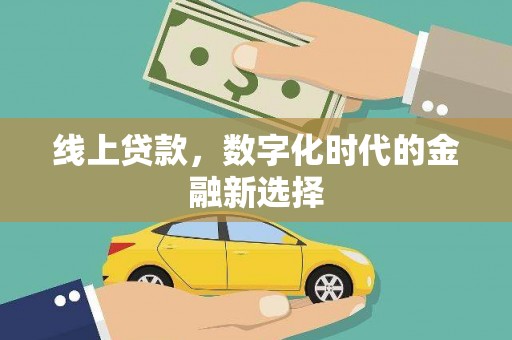 鹤峰线上贷款，数字化时代的金融新选择
