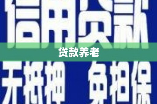 鹤峰贷款养老