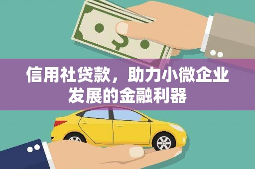 鹤峰信用社贷款，助力小微企业发展的金融利器