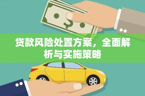鹤峰贷款风险处置方案，全面解析与实施策略